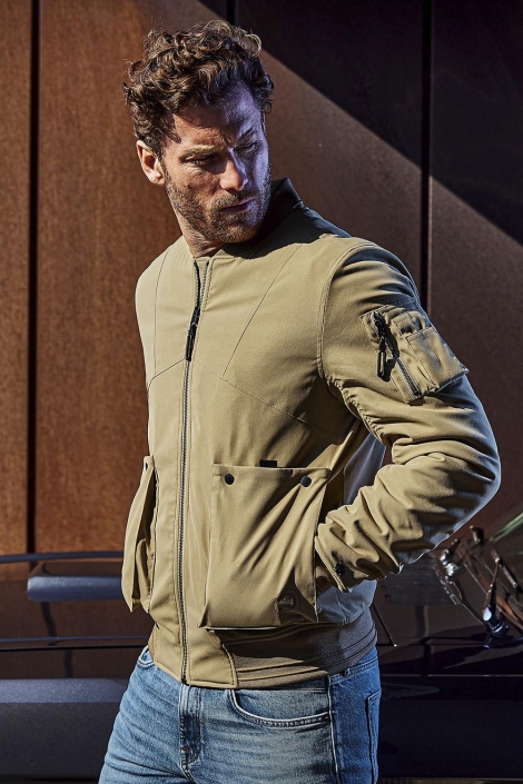 Cast Iron bomber jacket hi-twill boltman